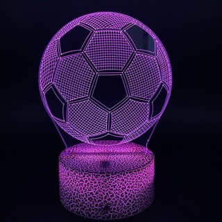 Fodbold 3D lampe